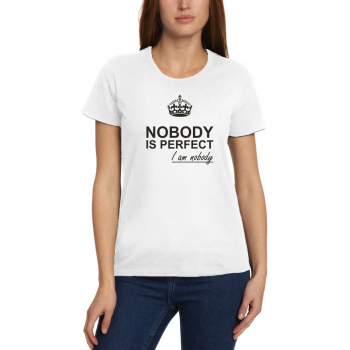 Marškinėliai Nobody is perfect Marškinėliai Nobody is perfect